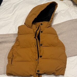 Zara Yellow and Black Hooded Jacket